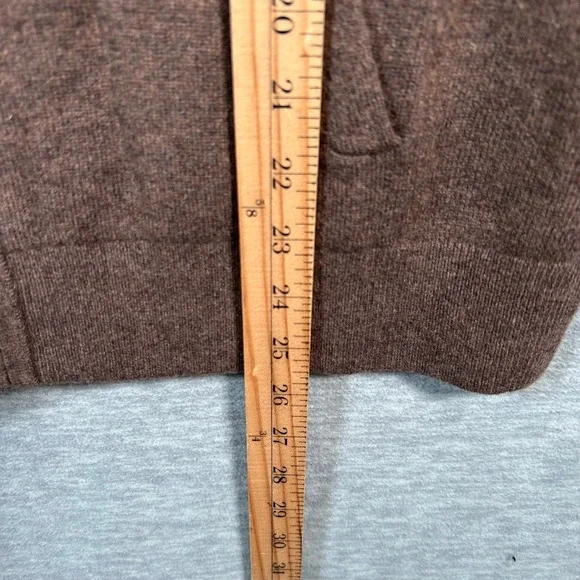 Quince Mongolian Cashmere Full Zip Hoodie Women's L Brown Soft Travel NEW - Picture 6 of 8